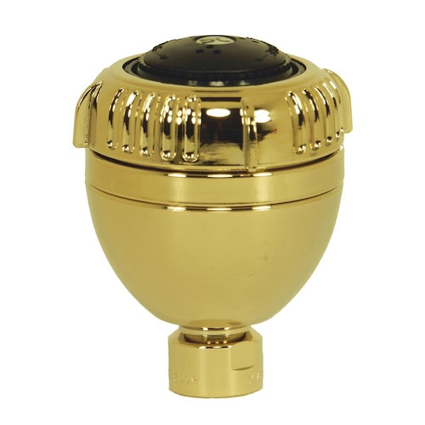 Thrifco Plumbing Polished Brass Pulsating Shower Head 4402200 - main